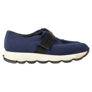 Prada Slip On Sneakers in Navy Blue Nylon